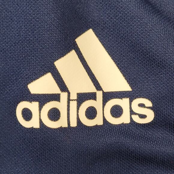 ADIDAS Track Pants M/L Blue White Trim Polyester Clima-Cool - Picture 5 of 16